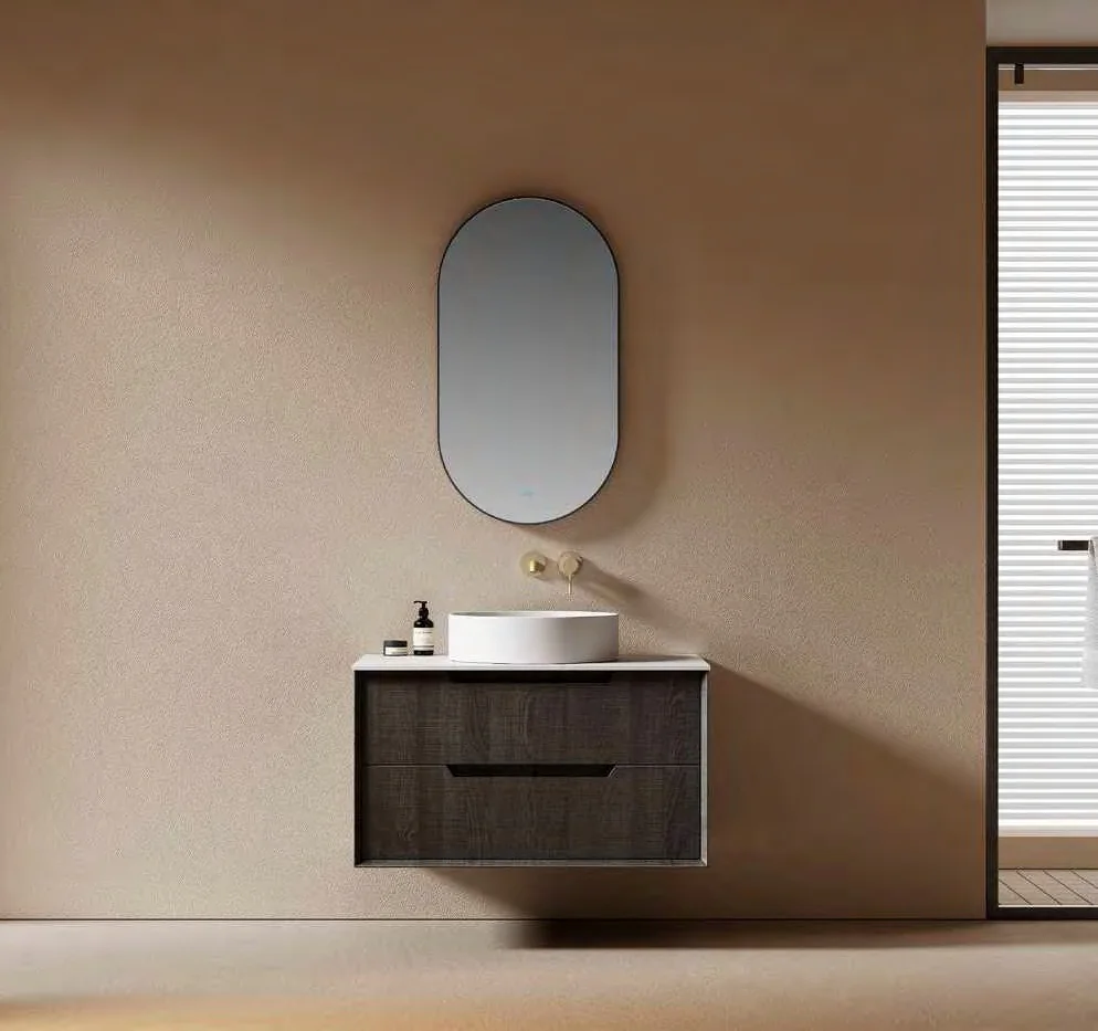 GOGO 6145 Charcoal Vanity with Vessel Basin