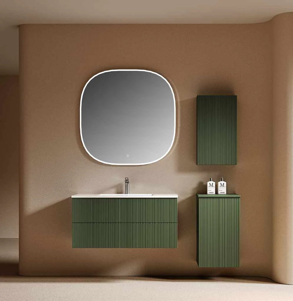 GOGO 6150 Green Vanity with Side Storage