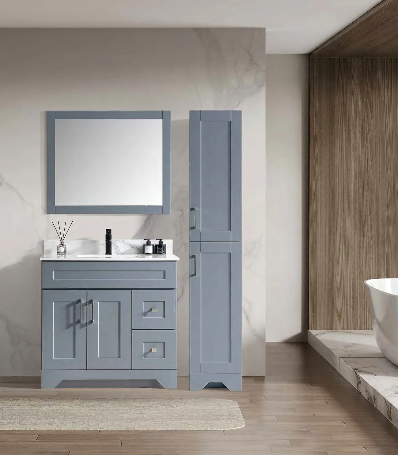 GOGO 6239 Blue Classic Freestanding Vanity