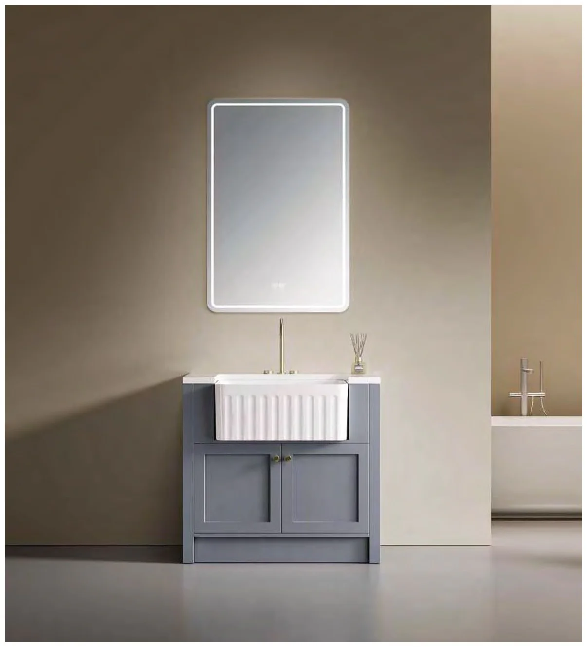 GOGO 6166 Freestanding Bathroom Vanity 6166