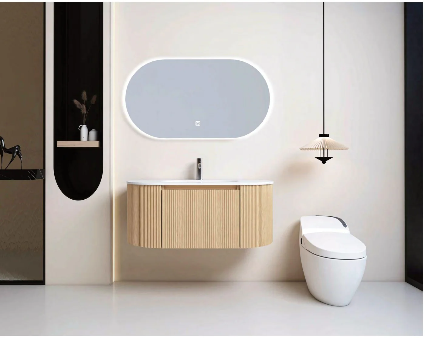 GOGO 6215 Wall-Mounted Bathroom Vanity 6215
