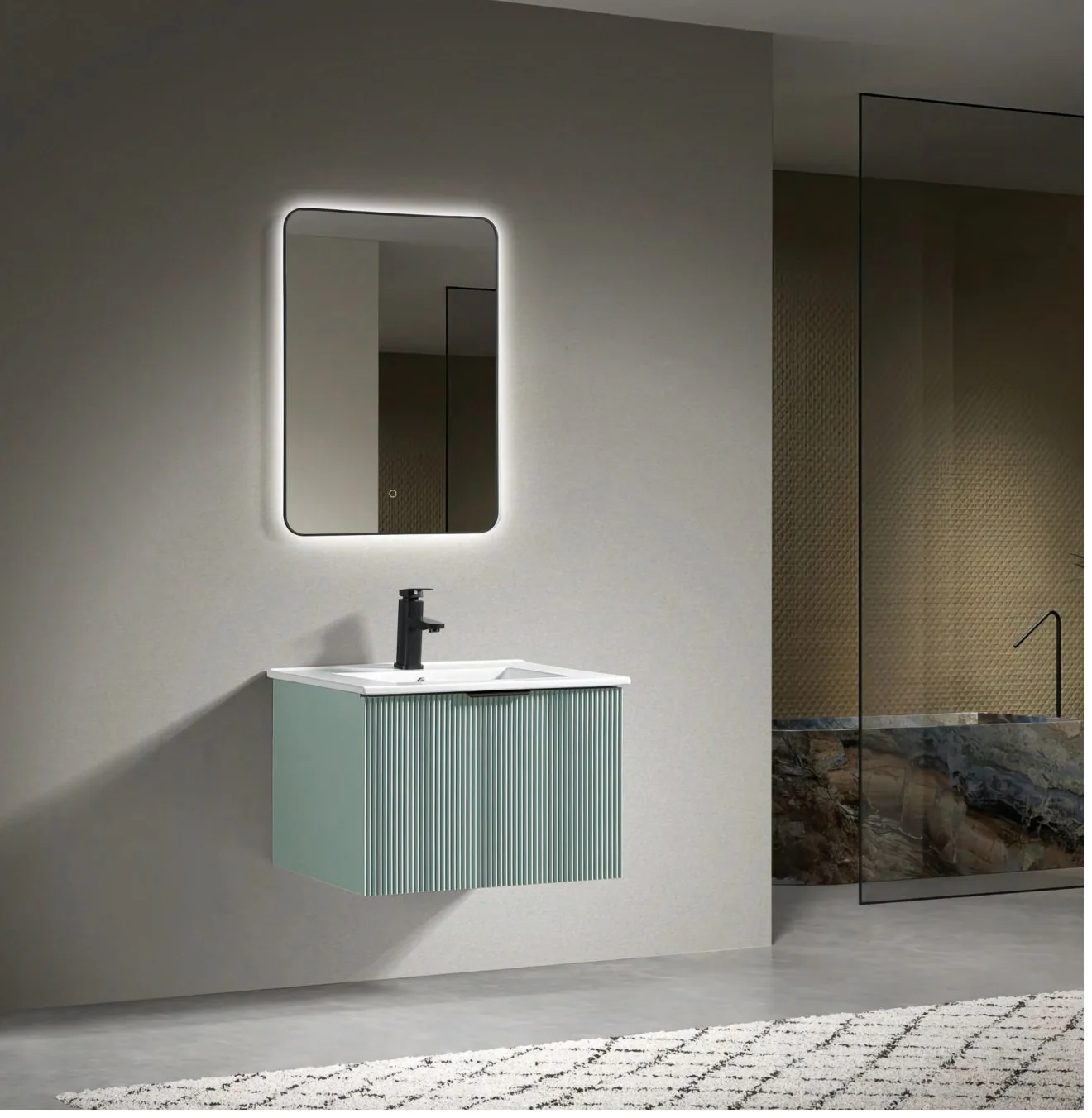 GOGO 6224 Wall-Mounted Bathroom Vanity 6224