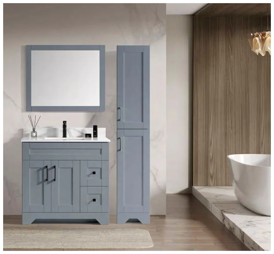 GOGO 6238 Freistehender Badezimmerschrank 6238