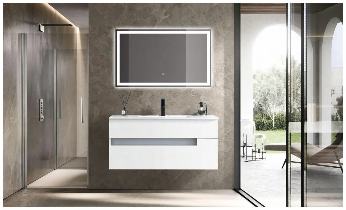 GOGO 6351 Wall-Mounted Bathroom Vanity 6351